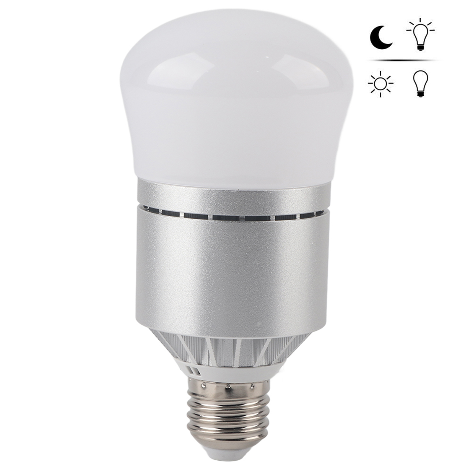 1 X 12-w-dämmerungssensorlampe – E26/e27 – 1000 Lm – Kaltweiß – Außenbeleuchtung Mit Automatischem Schalter – Haofy