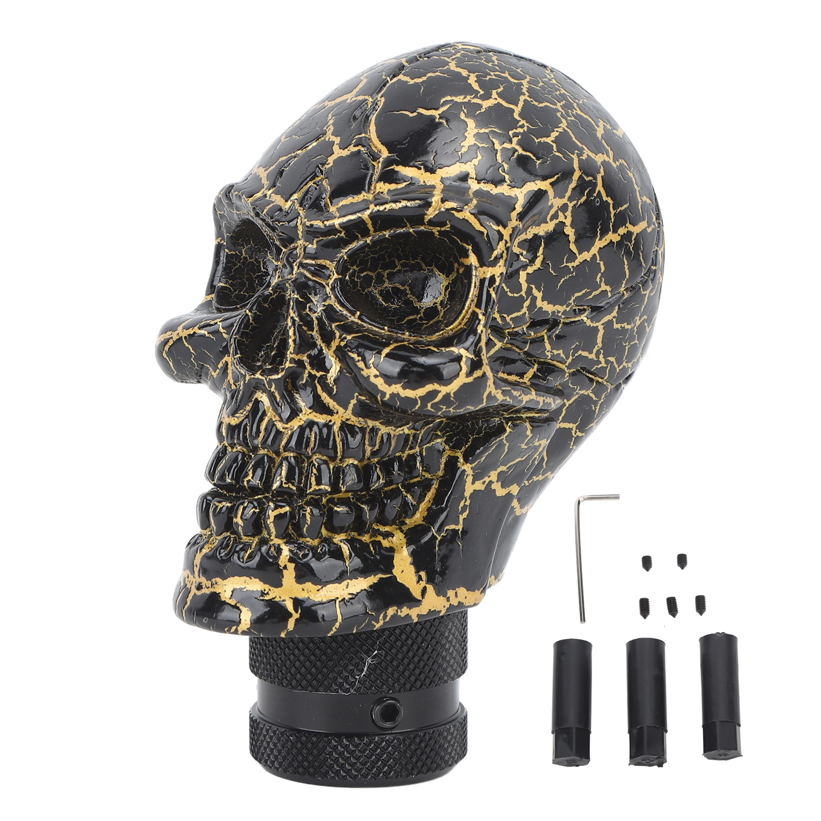 Totenkopf-förmiger Schaltknauf, Schaltknauf Aus Kunstharz, Schalthebelgriff Für Die Meisten Fahrzeuge Mit Schaltgetriebe, Schwarz