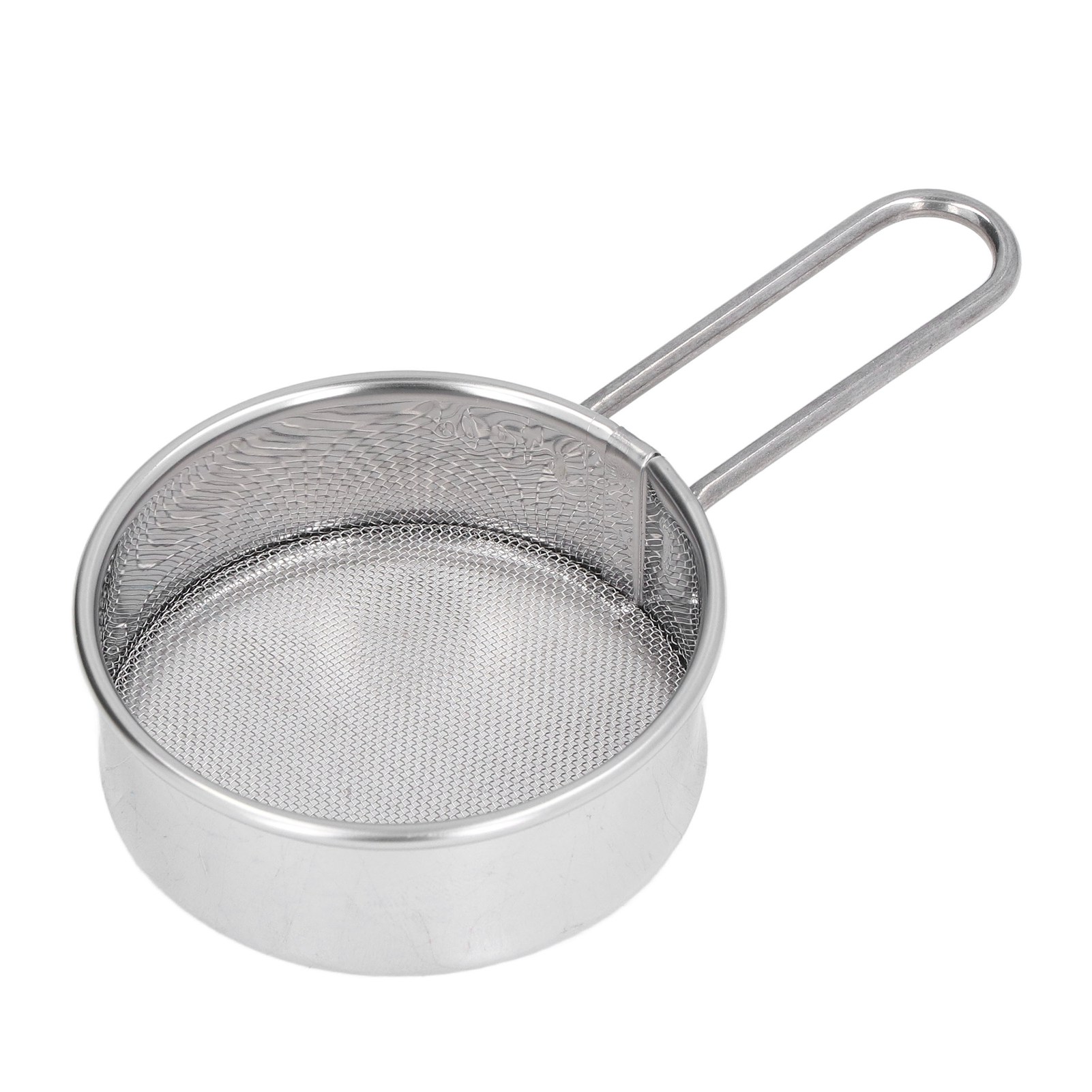 Acouto Mini-rundmehlsieb, 304 Edelstahl, Feines 40-mesh-mehlsieb, Kleines Professionelles Mehlsieb Für Hobbybäckereien Und Konditoreien (sieb)..