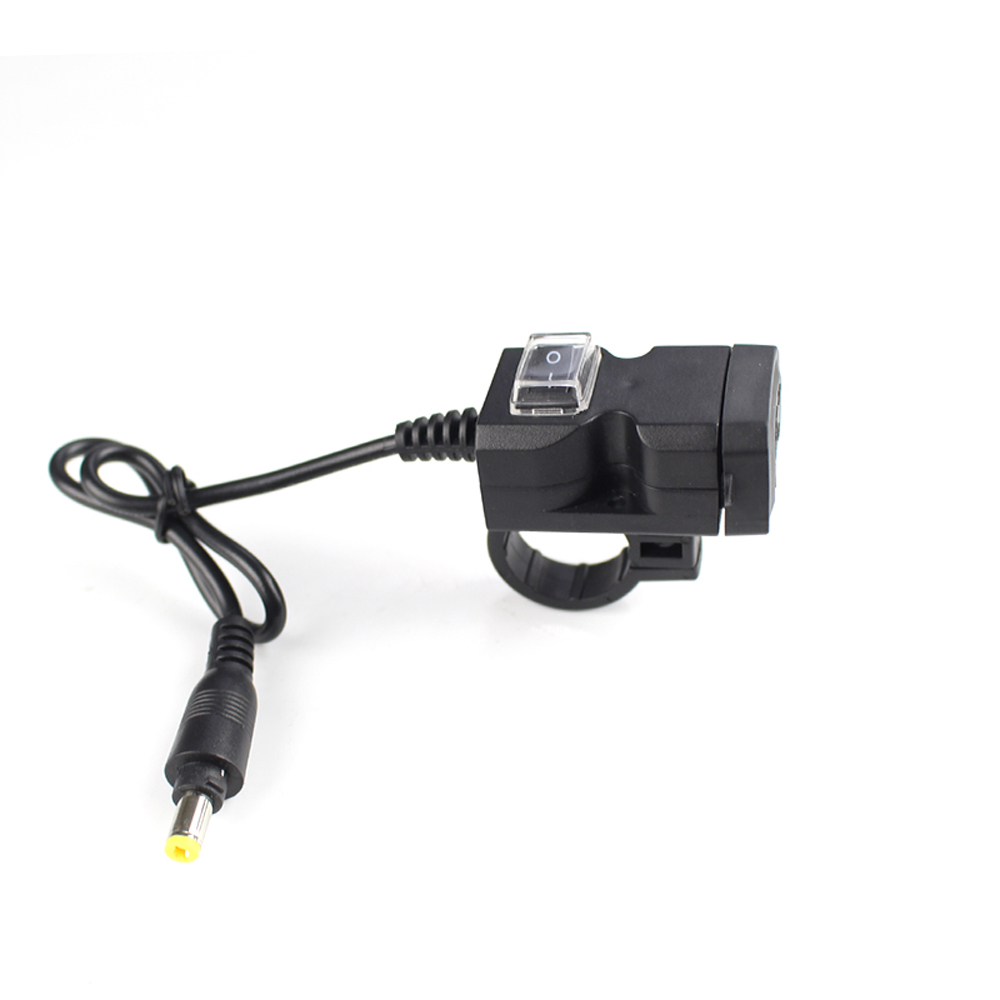 Motorrad-handyladegerät 2,1 A + 1 A Dual-usb, Wasserdicht, Schnellladefunktion Mit Ein-/ausschalter Für Handy, Tablet, Mp3-player Und Gps-navigationsgerät