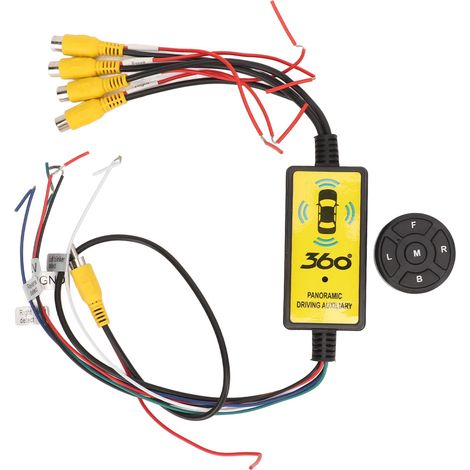 Rückfahrkamera-splitter-schalter, 4 Eingänge, 1 Ausgang, Intelligenter Video-switch-konverter Mit Fernbedienung