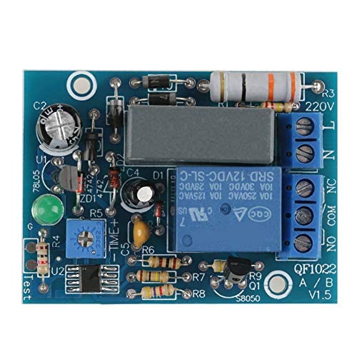 Zeitschaltrelaismodul Mit Verzögerung Für Wechselstrom 220 V, 10 A 250 V Ac / 10 A 30 V Dc (0 10 Sekunden).