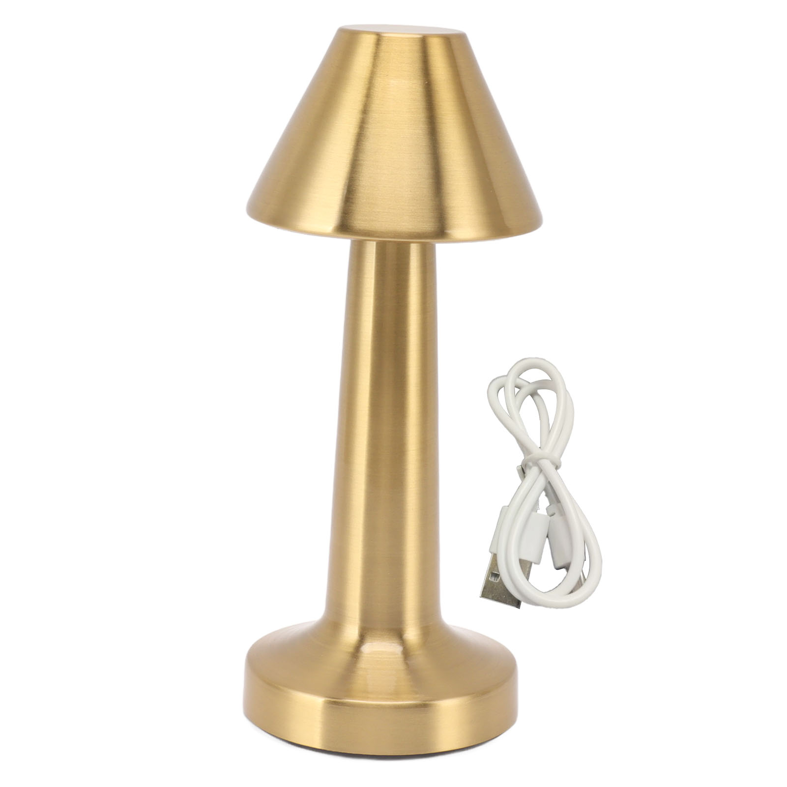Led-schreibtischlampe – Modern – Dimmbar, Kabellos – Nachttischlampe – Gold – Designerstück