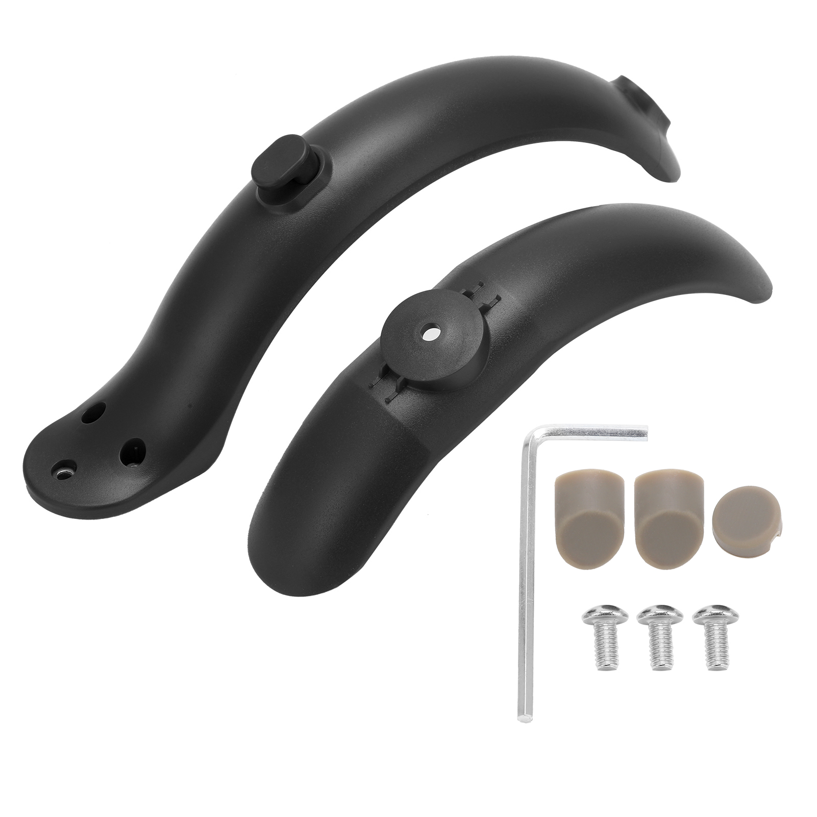 Vorder- Und Hinterradschutzblechset Für Elektroroller Mit Werkzeug Für Xiaomi M365 Zubehör Schwarz.