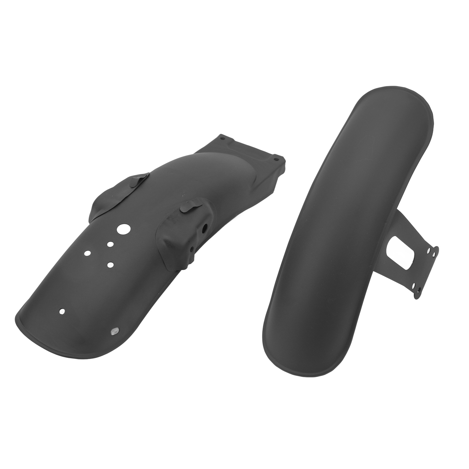 1 Paar Stoßfeste Motorradkotflügel, Hohe Widerstandsfähigkeit, Ersatz-vorder- Und Hinterradschutz Für Suzuki Cg125 Gn125, Schwarz