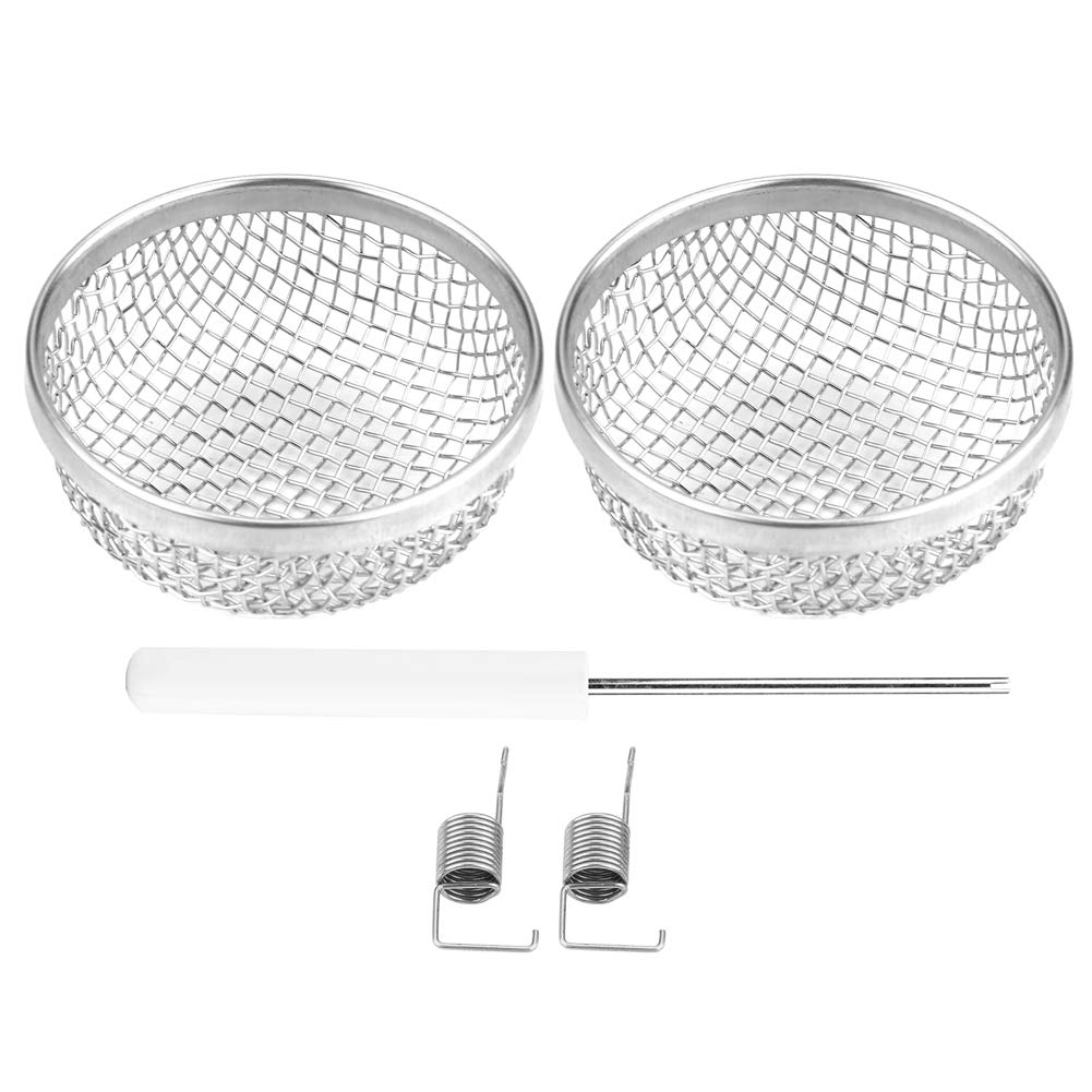 Backofen-schutzgitter – Belüftungsschutz – Edelstahl – Für Wohnmobil/wohnwagen/reisemobil – Federklammern – Silber