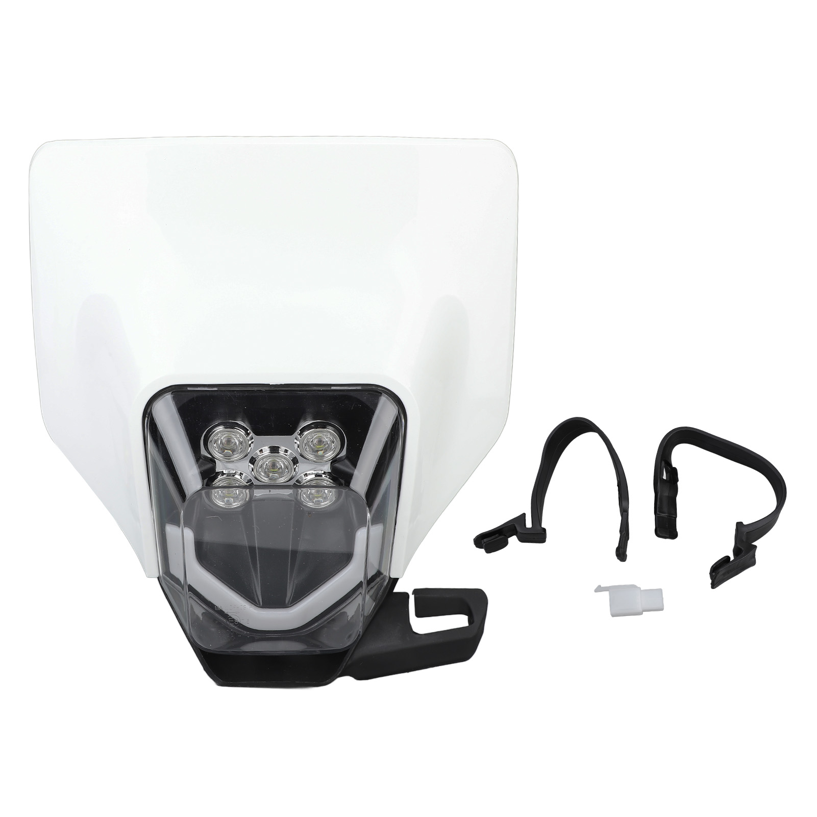 35-w-motorradscheinwerfer Mit 5 Leds, Hohe Helligkeit, Geringer Stromverbrauch, Für Fc, Tc, Fe Und Te, Weiß