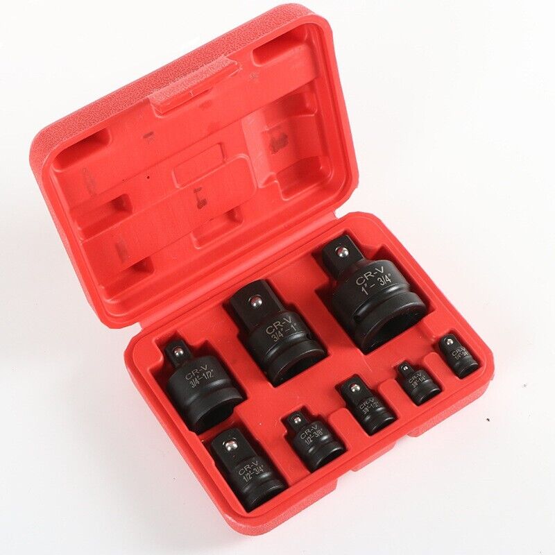 8 Tlg Kraft-stecknuss-adapter，8-teiliges Schlagadapter-set（rouge）
