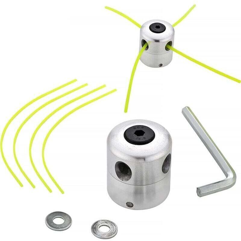 Ulisem Universal-freischneiderkopf, Freischneiderkopf Aus Aluminiumdraht, Doppelfaden-spulenkopf, Nylonfaden Für Freischneider, 1-faden- + 4-faden-kopf