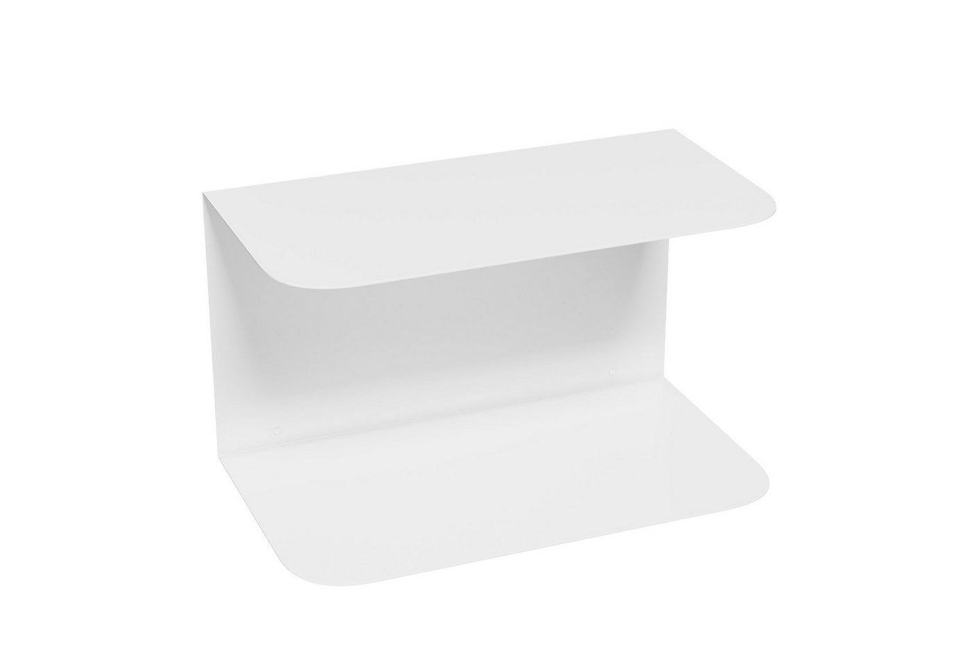 Wandnachttisch Notodden Stahl 40x23x23 Cm Weiß [en.casa]