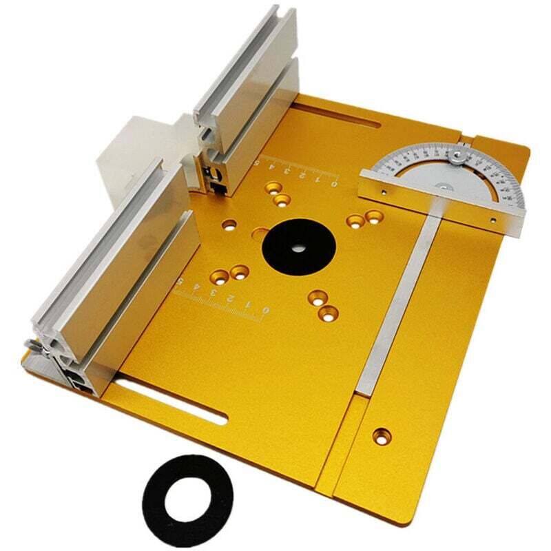 [neuwertig]frästisch-set Aus Aluminiumlegierung, Frästisch, Set Mit 3 Einlegeplatten Für Frästische – Gold