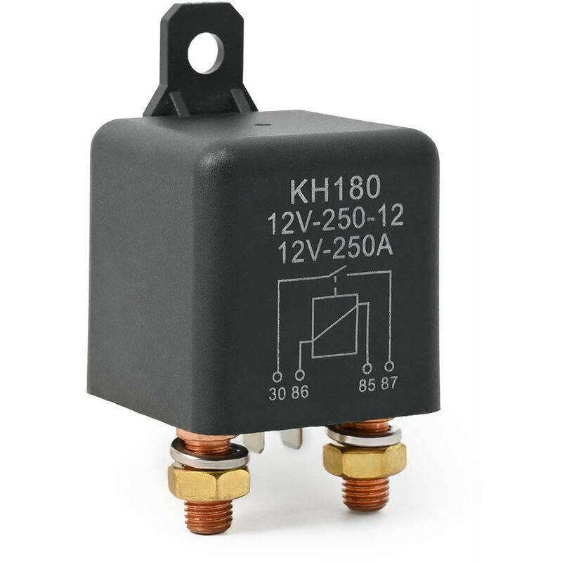 [neuwertig]4-poliger 12v 250a - Hochleistungs-batterieschalter - Anlasserrelais Für Pkw, Motorrad, Lkw
