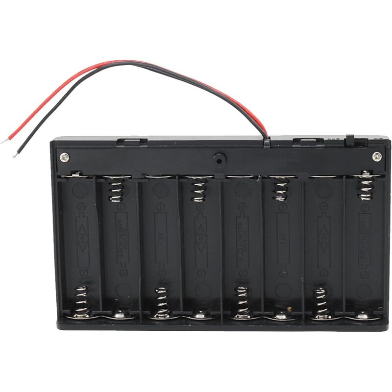 [neuwertig]stück Aa 12v Batteriehalter Kunststoffgehäuse Batterieaufbewahrungsbox Mit Ein-/ausschalter Und Kabelbindern