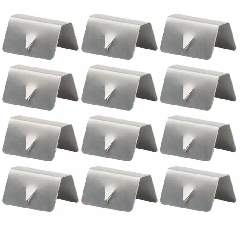 [neuwertig]windabweiser-clips, 12 Stück Windabweiser-clips, Wind- Und Regenschutzkanal Aus Edelstahl Für Autos, Befestigungsclips Für Luftabweiser