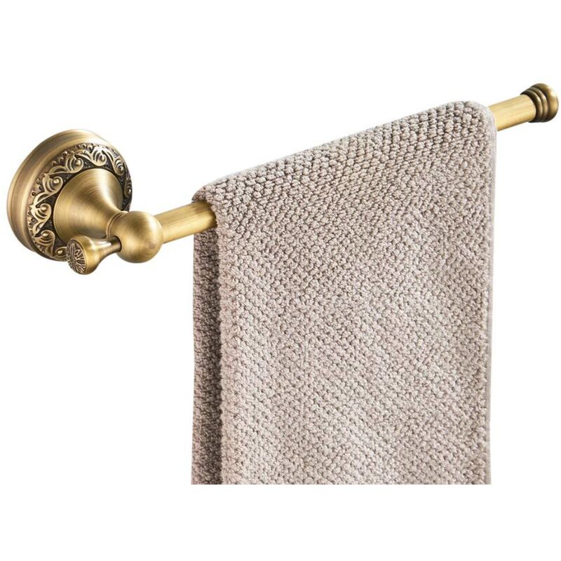 [neuwertig]kurzer, Quadratischer Handtuchring Aus Hochwertigem Messing Zur Wandmontage, Praktischer, Platzsparender Handtuchhalter Im Antik-stil Für Bad, Wc Und Küche