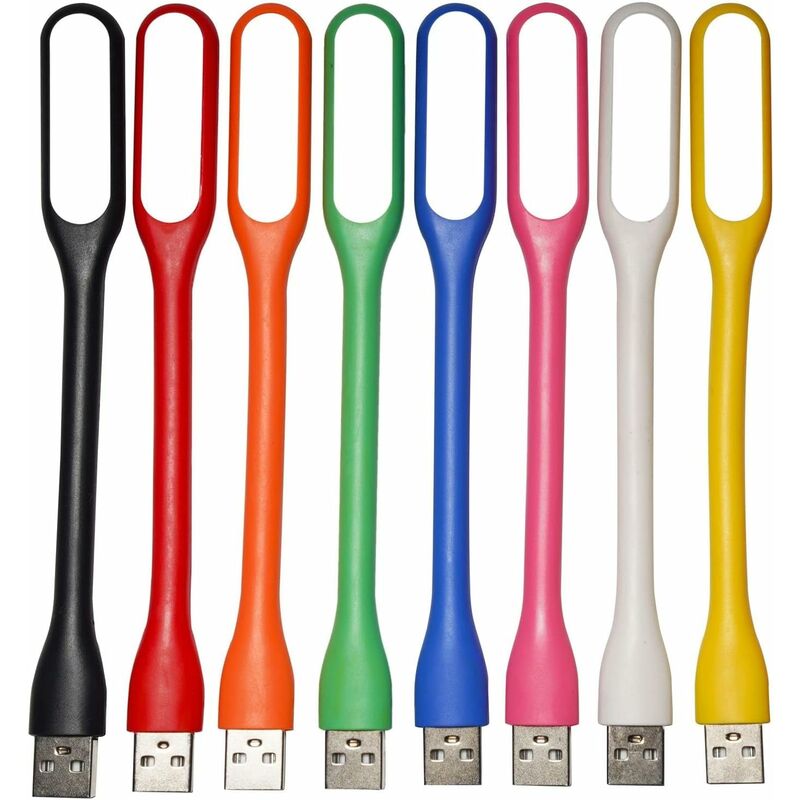 [neuwertig]8-teiliges Usb-led-lampenset, Mini-usb-leuchte, Tastaturleuchte Für Laptop/pc, Usb-leselampe, Kleine Buchleuchte, 8 Farben