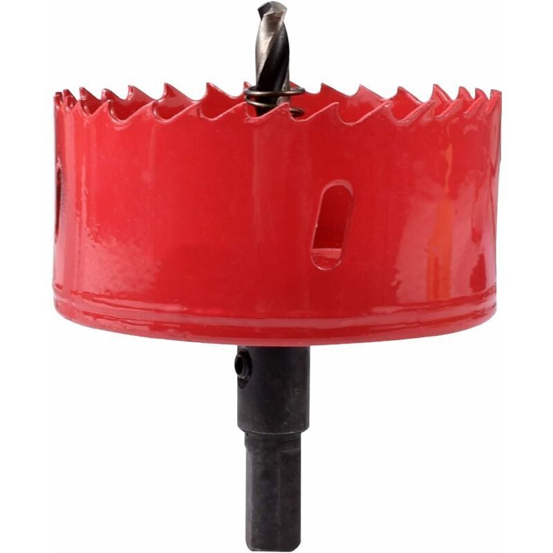 [neuwertig]bimetall-lochsäge, 90 Mm Durchmesser, Lochsäge Für Holz, Zentrierlochsäge, Zum Bohren Von Kunststoff, Pvc, Holz, Faserplatten Und Weichmetall