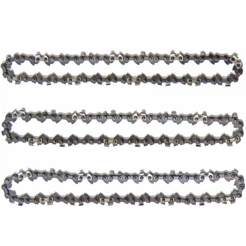 [neuwertig]set Mit 3 Astscherketten Für 25 Cm (10 Zoll) Führungsschienen, 40 Treibglieder, Geringer Rückprall, Kompatibel Mit Black & Decker, Ferrex, Primaster Und Anderen.