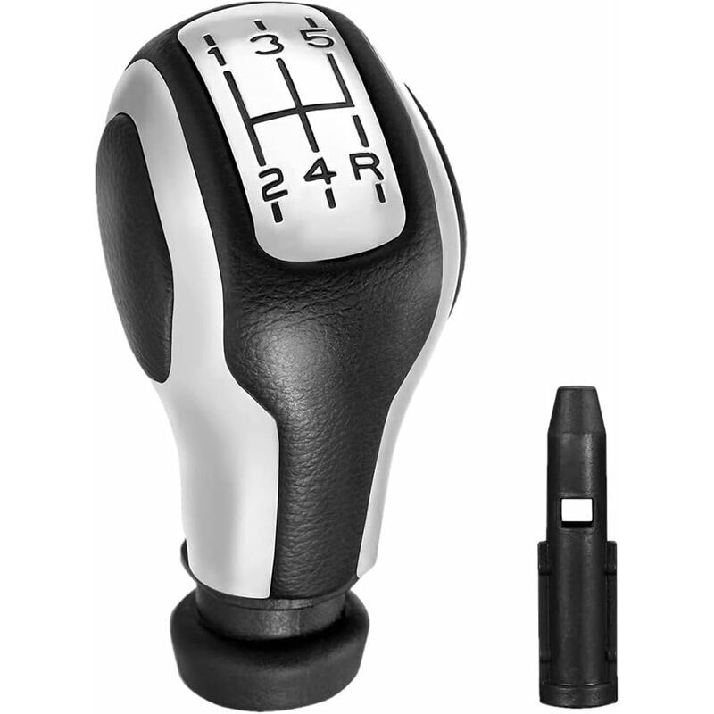 [neuwertig]schwarzer 5-gang-schaltknauf Mit Adapter Für Peugeot 106, 107, 205, 206, 207, 301, 306, 307, 308, 406, 407, 408, 508, 605, 806, 807, 2008, 3008, 5008, Citroen C2, C3, C4, C5, Picasso, Saxo,