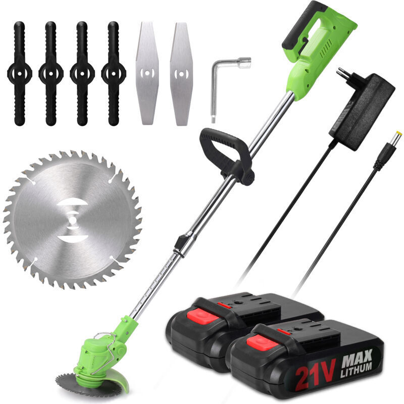 [neuwertig]21-v-akku-freischneider, 2 Akkus, 220 V