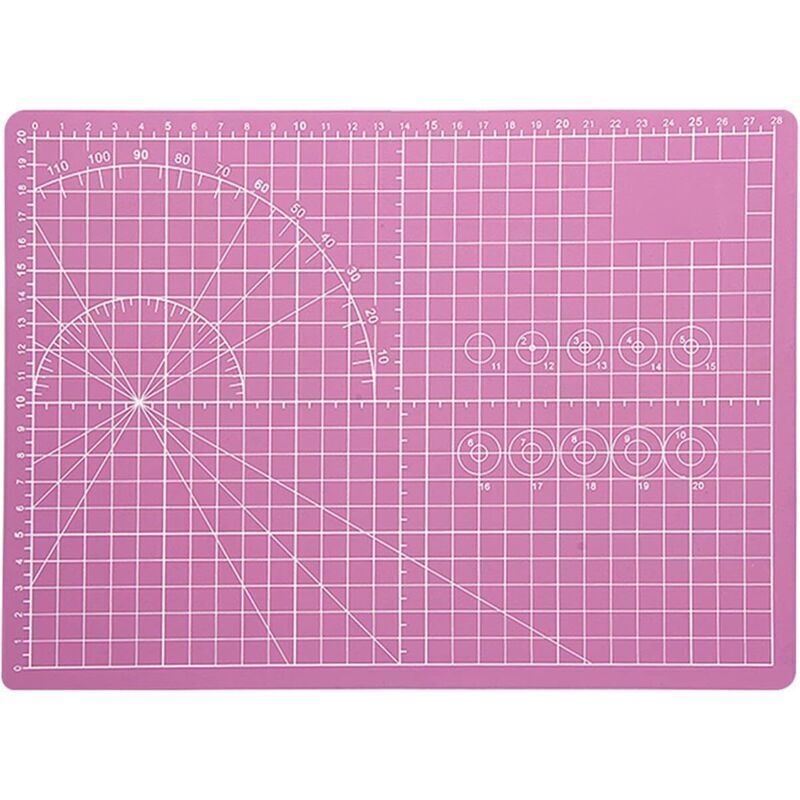 [neuwertig]schneidematte, Schneideunterlage, Schneideplatten, Selbstheilende Schneidematte Für Stoff, Quilten, Scrapbooking (rosa)