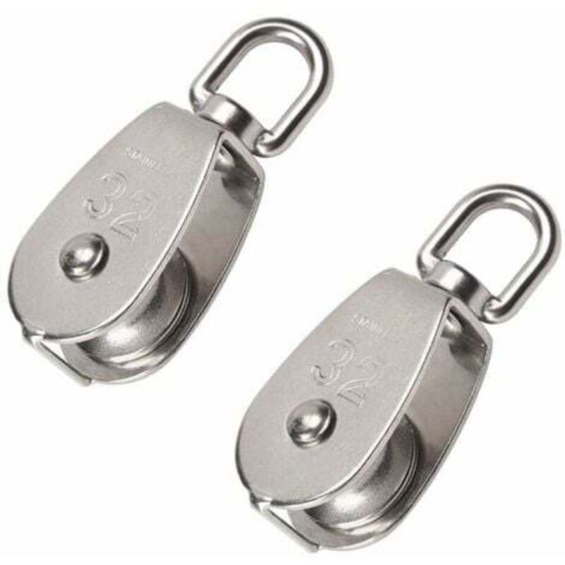 [neuwertig]32-mm-einzelrolle Aus Edelstahl 304, Gewicht: 250 Kg, Silber