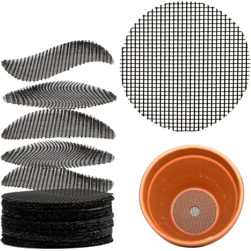 [neuwertig]100 Drainagenetze (5 Cm Durchmesser) Für Blumentöpfe/bonsai-bäume Zur Verhinderung Des Eindringens Von Erde.