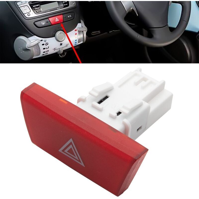 [neuwertig]warnblinkerschalter-steuereinheit 6490ng Für C1 107 Aygo 6490.ng