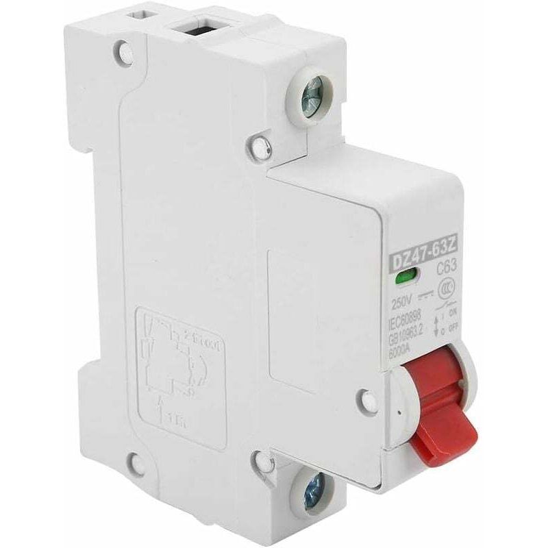 [neuwertig]luftleistungsschalter, Dz47-63z-1p 63a Dc Miniatur-leistungsschalter, Fehlerstromschutz, Fehlerstromschutzschalter, Luftleistungsschalter