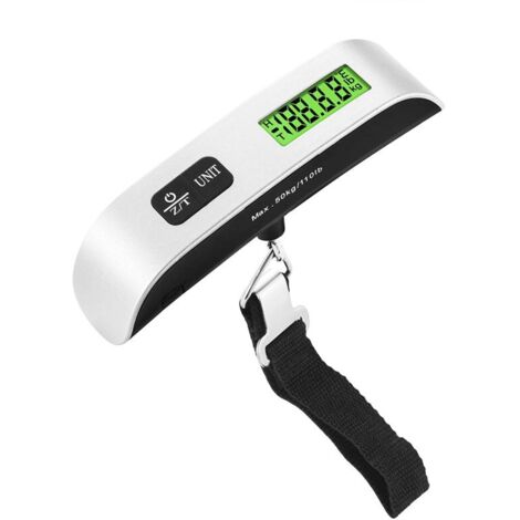 [neuwertig]tragbare Elektronische Gepäckwaage (1 Stück), Multifunktionale Reisekofferwaage, Max. 50 Kg (g, Oz), Digitale Reisewaage Mit Tara-funktion Und Tragegurt, Batterie Enthalten