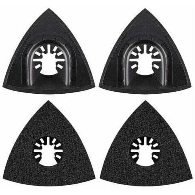 [neuwertig]4-teiliges 80-mm-schleifpad-set, Zubehör Für Multifunktionswerkzeuge, Montageplatte, Multifunktionswerkzeug-schleifscheibe, Zubehör Für Oszillierende Werkzeuge, Passend Für Elektrowerkzeuge