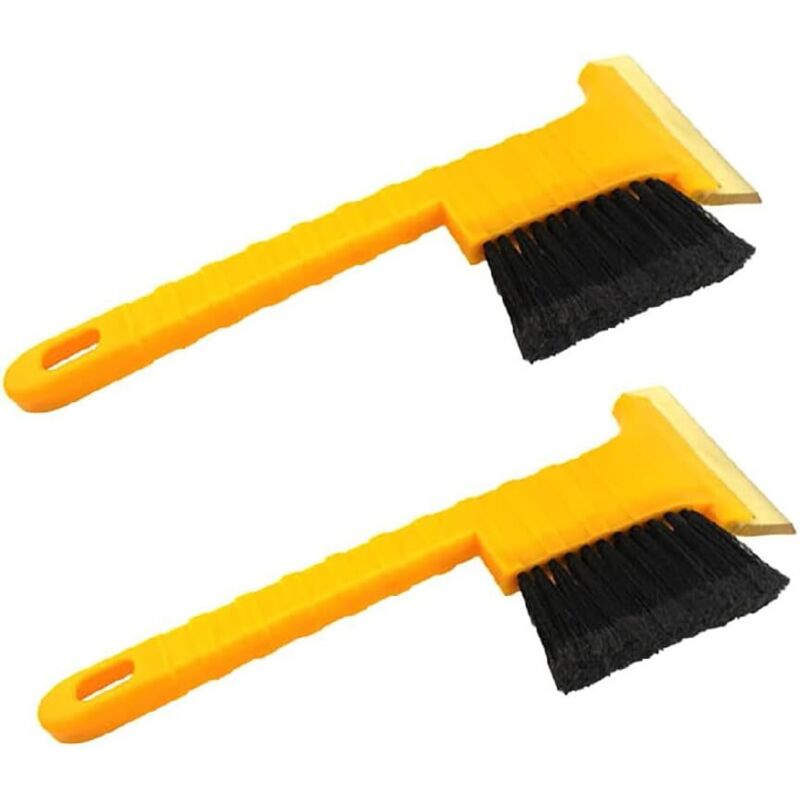 [neuwertig]2-in-1 Eiskratzer, Schneekratzer Mit Bürste, Multifunktionales Autoreinigungswerkzeug Zum Entfernen Von Eis Und Schnee Von Windschutzscheiben, 2er-pack