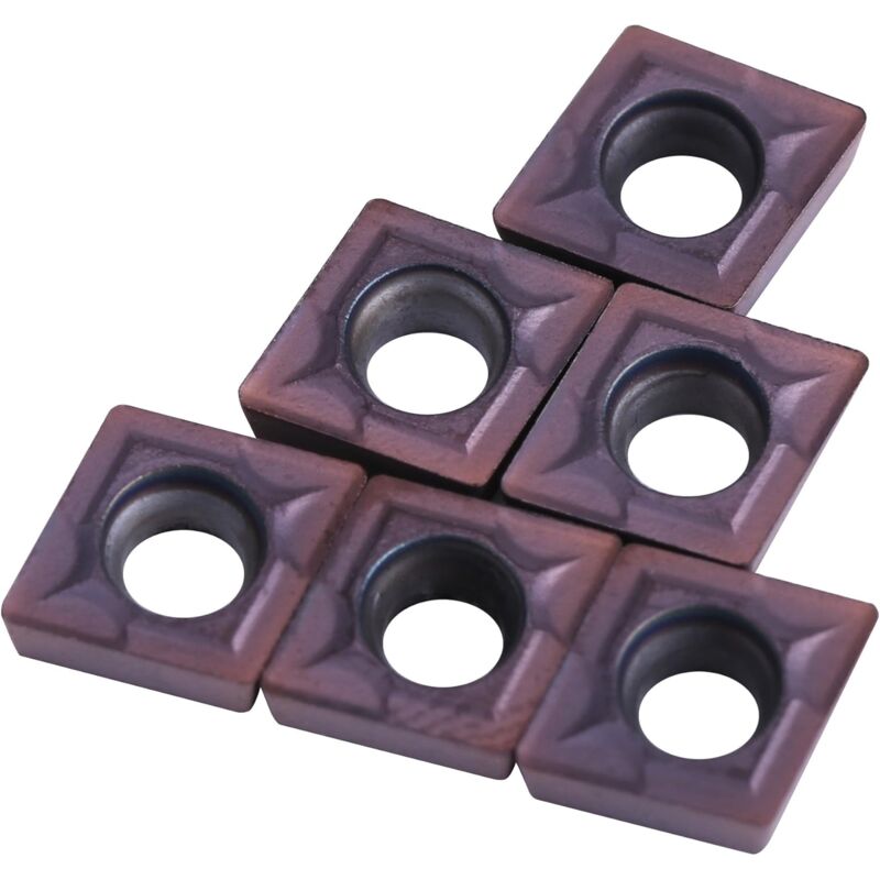 [neuwertig]hartmetall-wendeschneidplatten, 10-teiliges Cnc-hartmetall-wendeschneidplatten-set, Drehwerkzeug, Ccmt060204 Vp15tf, Mit Box, Für Die Bearbeitung Von Normalstahl Und Edelstahl