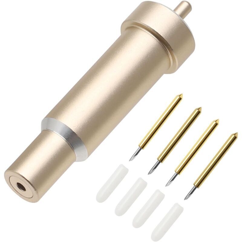 [neuwertig]4er-pack Premium-esatzklingen Mit Etui, Kompatibel Mit Cricut Maker, Maker 3, Air 3, Air 2, Explore 3 (gold)
