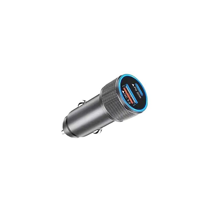 [neuwertig]usb-autoladegerät, Usb-c-pd-20w-schnelllade-autoladegerät, Usb-a-qc3.0-vollmetall-usb-autoladegerät Für Iphone 13 12 Huawei Lg.