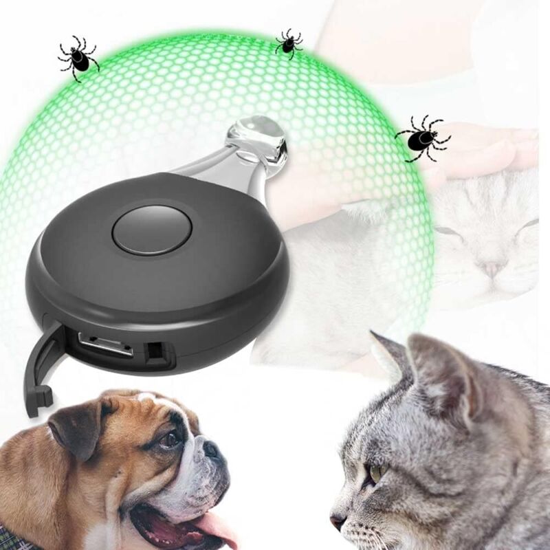 [neuwertig]ultraschall-abwehrmittel Gegen Mücken, Flöhe Und Zecken Für Haustiere, Elektronisches Ultraschall-zeckenabwehrmittel Gegen Schädlinge - Insektenschutzmittel