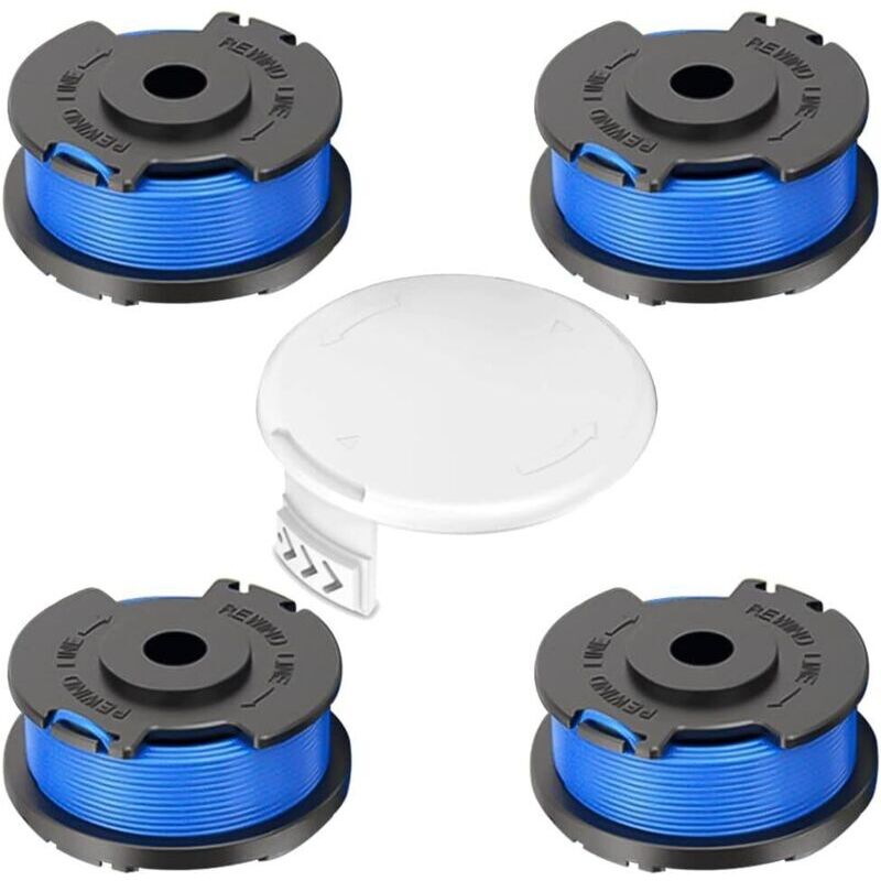 [neuwertig]4-teiliges Nylonfaden-spulenset Für Ryobi One+ Freischneider, Gartenzubehör Für 18v, 24v, 40v Freischneider, Ry40204, Ry40220, Zrp2080