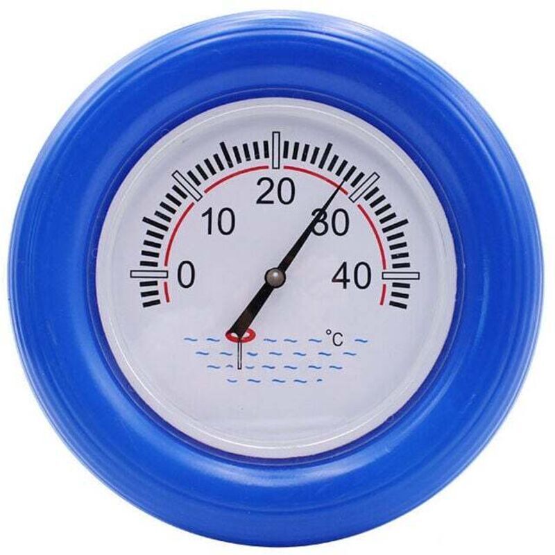 [neuwertig]blauer Thermometer-rettungsring, Schwimmbadthermometer Mit Blauem Schwimmring