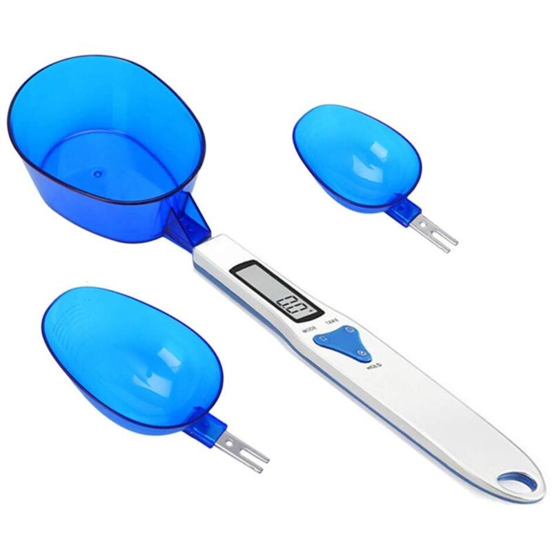 [neuwertig]digitale Küchenwaage Mit 3 Messlöffeln Zum Abwiegen Von Flüssigen Und Trockenen Zutaten, Milchtee, Mehl, Gewürzen, Medikamenten, 1,1 Lb / 500 G (0,1 G) Milligramm-skala, Tragbares Lcd-displ