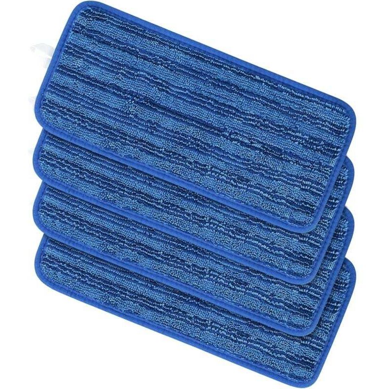 [neuwertig]4er-pack Wiederverwendbare Tücher Für Swiffer Wetjet, Ersatztücher Für Swiffer Wetjet Sprühmopp, Waschbare Mikrofasermopps Zur Reinigung Trockener Oder Nasser Böden (4 Stück - Blau)