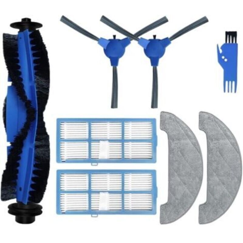 [neuwertig]kompatibel Mit Ersatzteilen Für Ultenic D5 Serie D5s / D5s Pro / D5s Pro+ Saugroboter: Hauptseitenbürste, Hepa-filter, Wischtuch (set C)