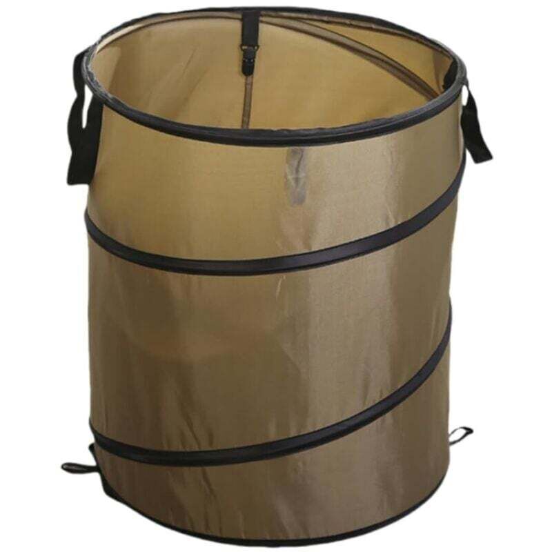 [neuwertig]faltbarer Mülleimer, Tragbarer Mülleimer, Pop-up-mülleimer, Faltbarer Camping-mülleimer, Recycling-mülleimer Für Kleidung Und Spielzeug (braun)