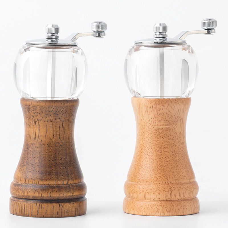 [neuwertig]2-teilige Handpfeffermühle, Klassische Kurbelsalzmühle, Keramikklinge Mit Einstellbarem Grobmahlgrad, Genießen Sie Bessere Gewürze