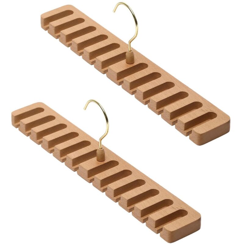 [neuwertig]set Mit 2 Krawattenhaltern - Gürtelhalter - Für Holzschränke - Wandmontage - Gürtelhalter - Kleiderschrank-organizer Zum Organisieren Und Aufräumen Des Kleiderschranks (ys, 12ge)