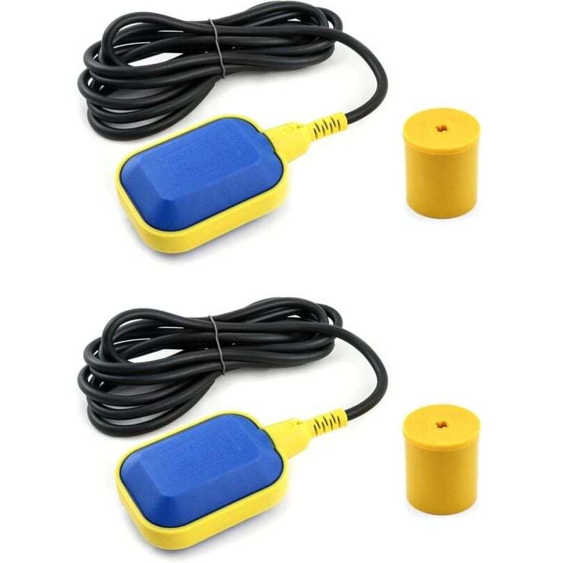 [neuwertig]2 Stück Automatische Schwimmerschalter Zur Wasserstandsregelung Mit 3 M Kabel