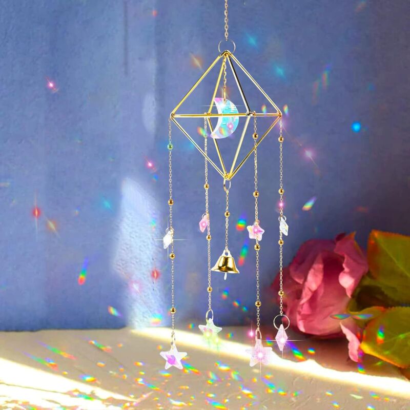 [neuwertig]kristall-tageslicht, Prismen-tageslicht, Farbkristallperlen-tageslicht, Regenbogen-kristallprismen-windspiel Zum Aufhängen Im Fenster, Gartenkorridor (glocke)