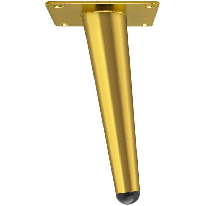 [neuwertig]möbelbeine 15 Cm Gold, Vintage-couchtischbeine Aus Metall, Schräge Tischbeine, Möbelbeine