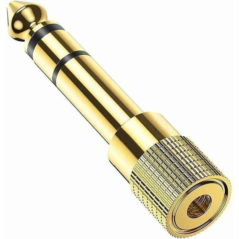 [neuwertig]stück 6,35-mm-klinkenstecker Auf 3,5-mm-klinkenbuchse, Kopfhörer-audioadapter 6,35 Auf 3,5, Vergoldeter Stereo-stecker, Audiokonverter Für Audiomixer/e-piano/keyboard