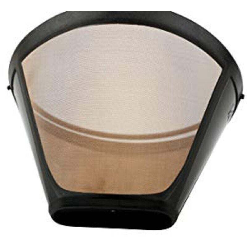 [neuwertig]1 Wiederverwendbarer Kaffeefilter, Permanentfilter, Universal-kaffeemaschinenfilter, 100-mesh-kaffeefilter, Edelstahl 304, Mit Griff, Für Die Meisten Kaffeemaschinen (gold)