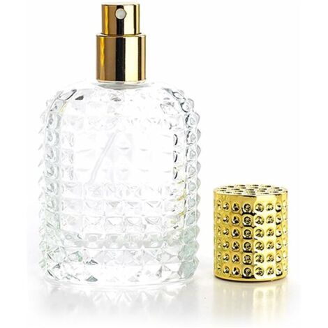 [neuwertig]set Bestehend Aus 50 Ml Nachfüllbaren, Leeren, Durchsichtigen Glasvaporizern Mit Einfülltrichter (gold)